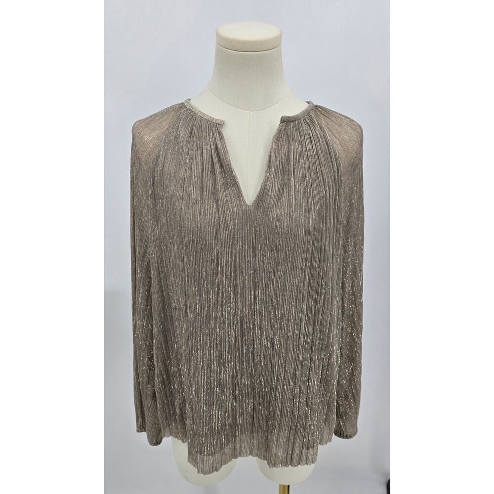 Banana‎ Republic 
Metallic Balloon Sleeve Blouse